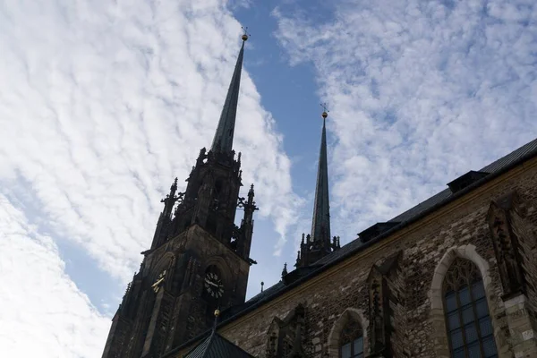 Brno Çek Cumhuriyeti Sep 2018 Brno Şehrinin Merkezinde Peter Paul — Stok fotoğraf