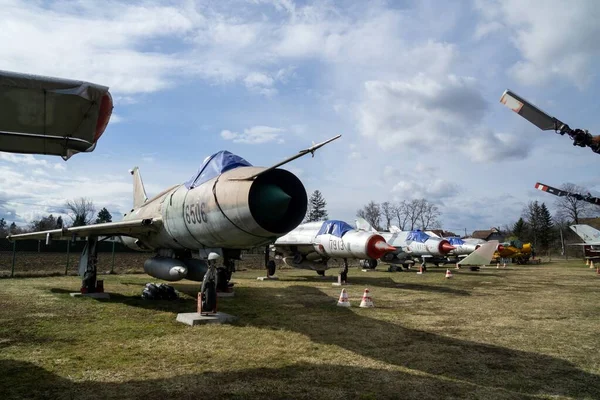 Tomcany Eslováquia Agosto 2017 Propriedade Aeromuseum Martin Tomcany Aviões Exibidos — Fotografia de Stock