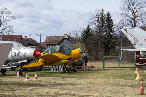 Tomcany Szlovákia 2017 Augusztus Tulajdonosa Aeromuseum Martin Tomcany Repülőgépek Kiállított — Stock Fotó