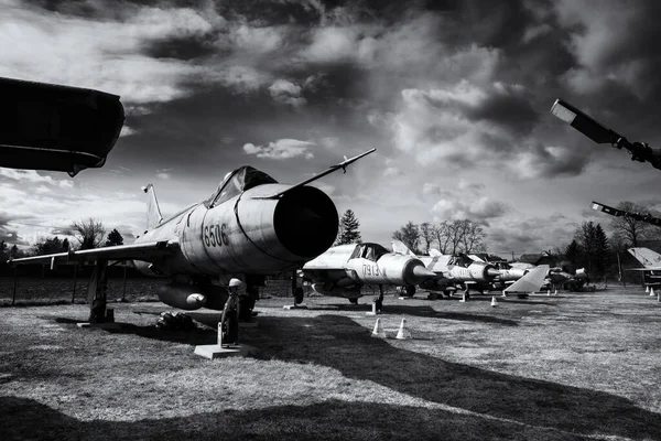 Tomcany Slovaquie Août 2017 Propriété Aeromuseum Martin Tomcany Avions Exposés — Photo