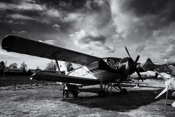 Tomjalá Eslovaquia Agosto 2017 Propiedad Aeromuseum Martin Tomjalá Aeronaves Expuestas —  Fotos de Stock