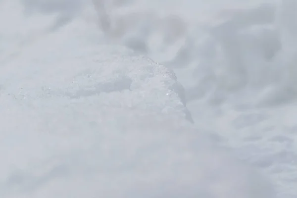 Mycket Snö Nära Håll Vintern Slovakien — Stockfoto