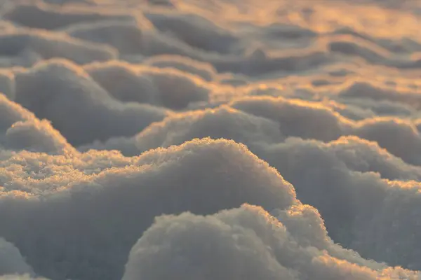 Montón Nieve Cerca Durante Invierno Países Bajos —  Fotos de Stock