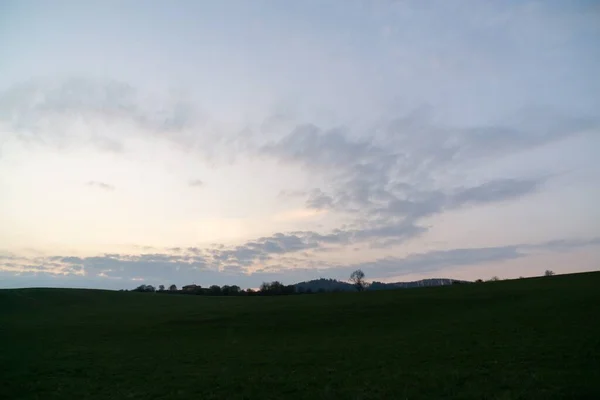 Kleurrijke Herfst Zonsondergang Prachtig Landschap — Stockfoto