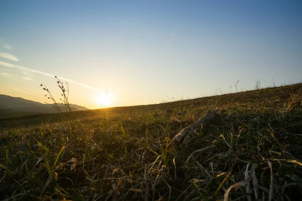 Bela Paisagem Durante Nascer Sol Pôr Sol Eslováquia — Fotografia de Stock