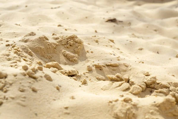 sand beach in the desert background, close up