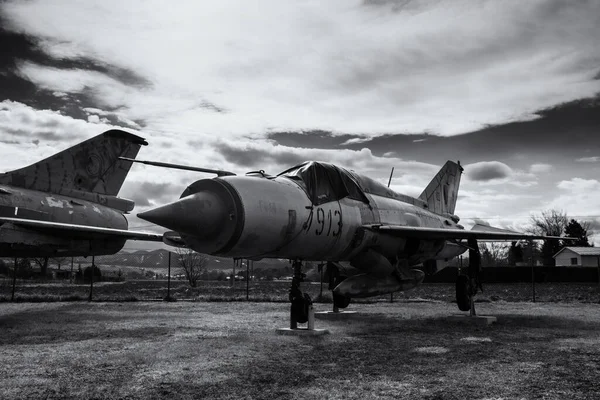 Tomcany Slovaquie Août 2017 Propriété Aeromuseum Martin Tomcany Avions Exposés — Photo