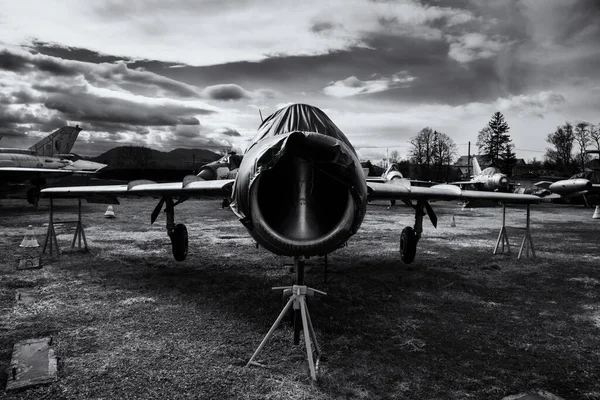 Tomcany Eslováquia Agosto 2017 Propriedade Aeromuseum Martin Tomcany Aviões Exibidos — Fotografia de Stock