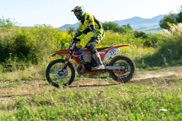 Zilina Slovaquie Avril 2017 Entraînement Motocross Motocycliste Sur Piste Motocross — Photo