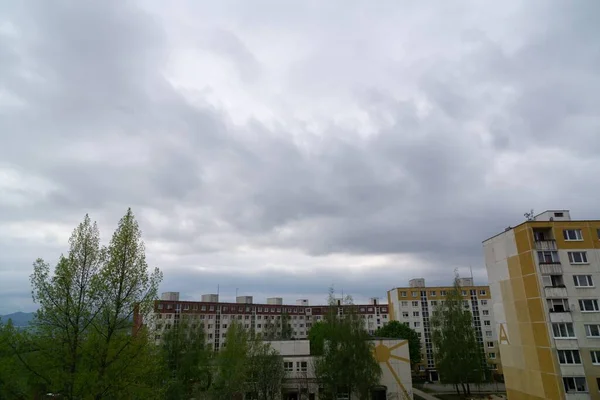 Cloudy Sky European City — Stock Photo, Image