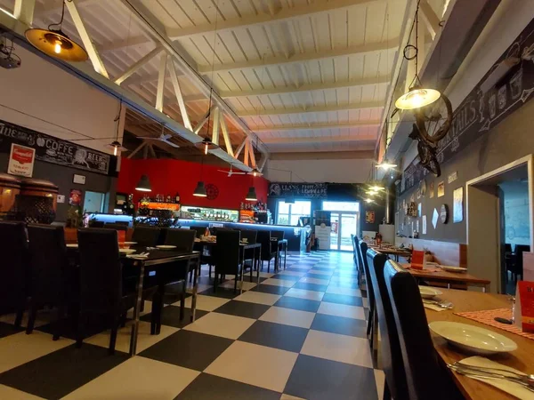 Bar Moderno Restaurante Interior Disparado —  Fotos de Stock