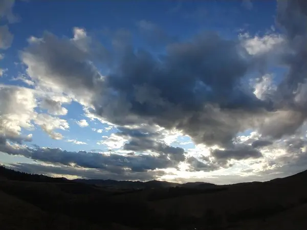 Puesta Sol Salida Del Sol Con Nubes Colores Países Bajos — Foto de Stock