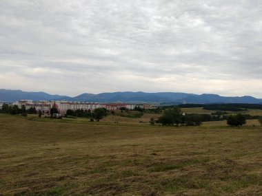 Zilina şehrinin gündüz çekimi. Slovakya