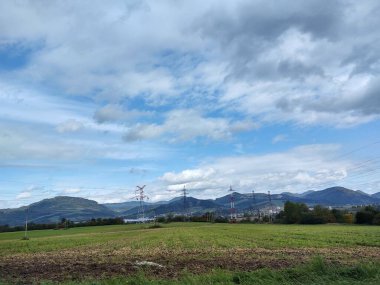 Karpat dağlarının gündüz görüntüsü