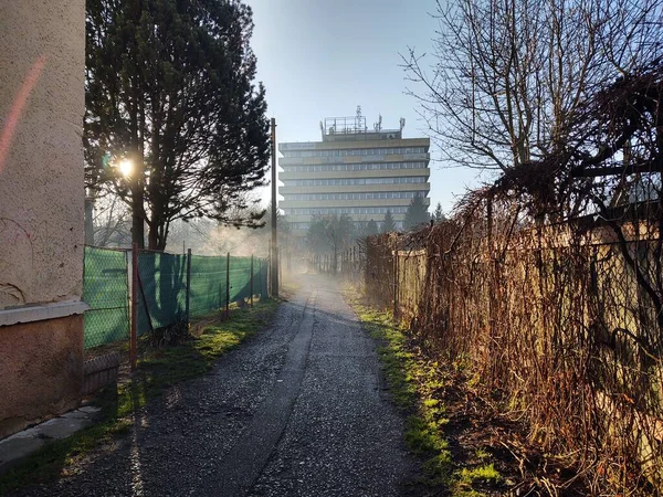 Letecký Pohled Evropské Město — Stock fotografie