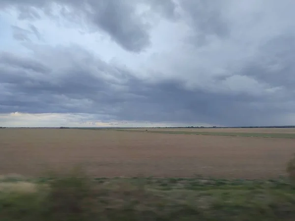 Campo Agricolo Vuoto Durante Mattina Slovacchia — Foto Stock