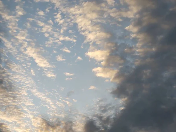 Blauwe Lucht Met Wolken Dag Time Shot — Stockfoto