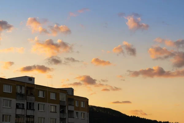 Evening Sunset Cityscape — Stock Photo, Image