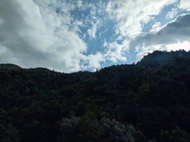 Karpat dağlarının gündüz görüntüsü