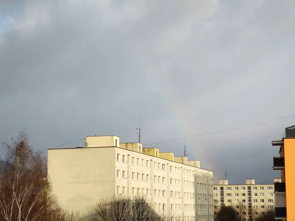 Letecký Pohled Evropské Město — Stock fotografie