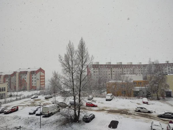 Colpo Giorno Inverno Città Zilina Slovacchia — Foto Stock