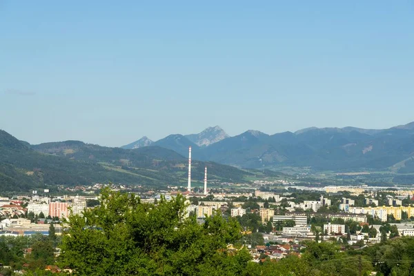 Vista Panorâmica Barcelona Com Colina Dia Ensolarado Verão — Fotografia de Stock