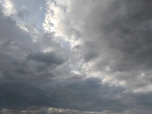 Céu Azul Com Nuvens Dia Tiro Tempo — Fotografia de Stock