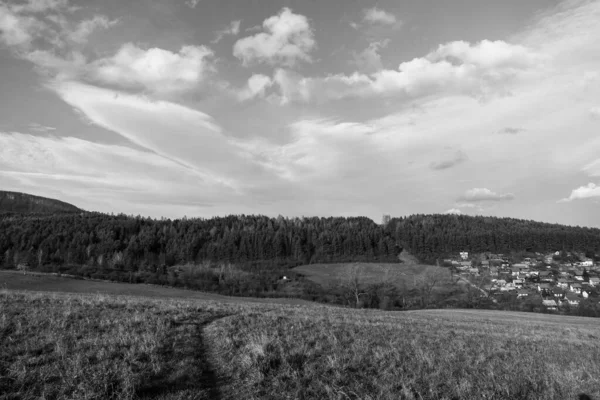 Zilina Şehrindeki Binaların Üzerinde Gün Doğumu Gün Batımı Slovakya — Stok fotoğraf