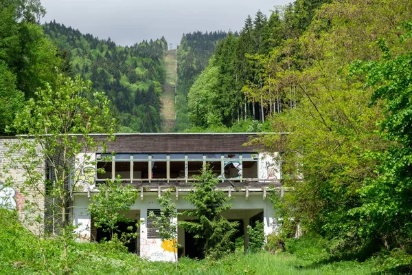 Horská Krajina Mraky Oblačným Nebem — Stock fotografie