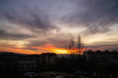 Slovakya 'da gün doğumu ya da gün batımı