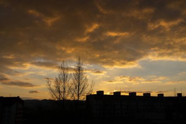 Slovakya 'da gün doğumu ya da gün batımı