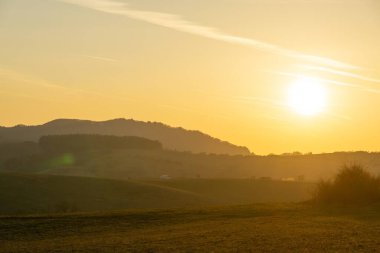 Slovakya 'da gün doğumu ya da gün batımı