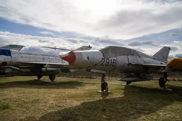 Tomcany Szlovákia 2017 Augusztus Tulajdonosa Aeromuseum Martin Tomcany Repülőgépek Kiállított — Stock Fotó