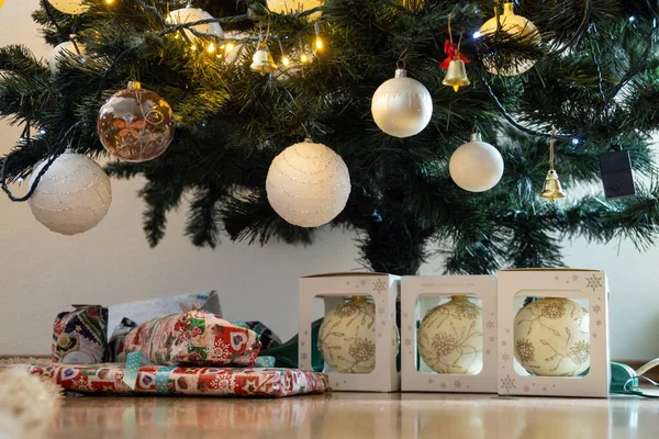 Vánoční Ozdoby Stromě Slovensko — Stock fotografie