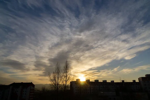 Sunrise Sunset Landscape Slovakia — Stock Photo, Image