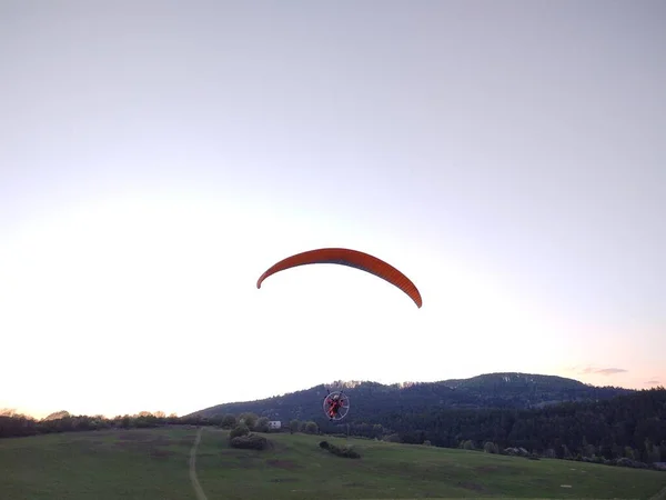 Paraglider Flying Sky Day Time Shot — Stock Photo, Image