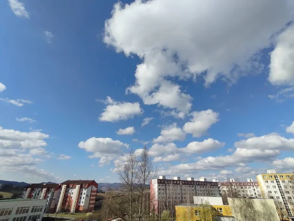 Sonnenaufgang Und Sonnenuntergang Über Den Gebäuden Der Stadt Zilina Slowakei — Stockfoto