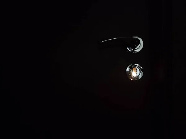 Primo Piano Una Luce Vetro Sfondo Nero — Foto Stock