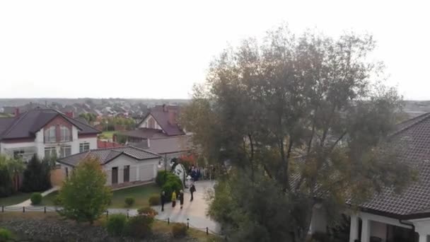 Restaurant on the lake, wedding in a restaurant on the lake. — Αρχείο Βίντεο