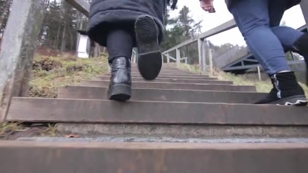 Hallstätter See. Herrlicher Morgenblick auf Hallstätter Dorf — Stockvideo