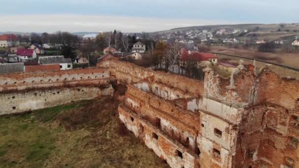 Destruido castillo en Lviv Ucrania — Vídeos de Stock