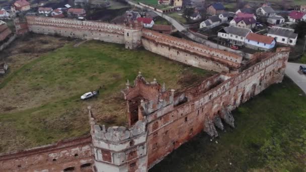 Castelo destruído em Lviv Ucrânia — Vídeo de Stock