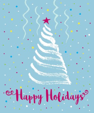 Noel ağacı, illüstrasyon 