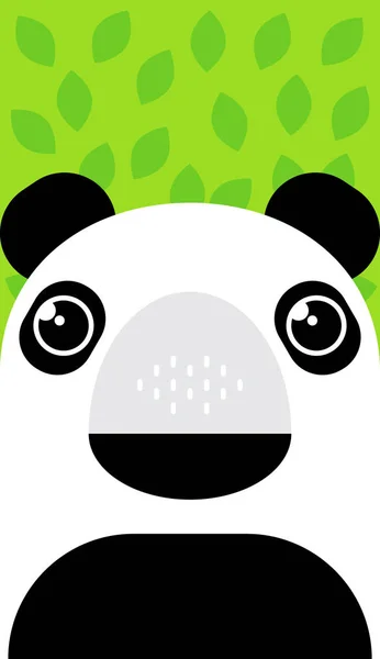 Słodkie panda postać. — Wektor stockowy