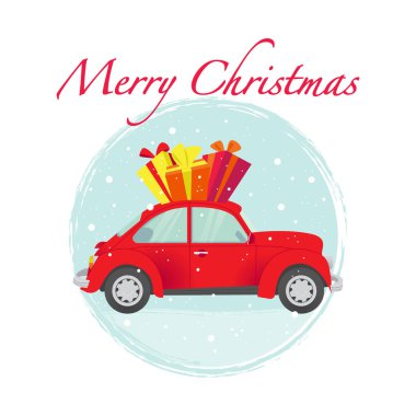 Vintage Noel kartı.  