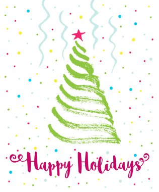 Noel ağacı, illüstrasyon 