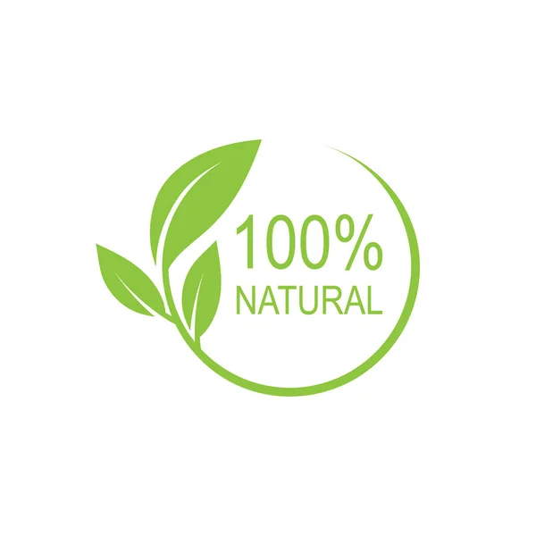 Disegno logo naturale . — Vettoriale Stock