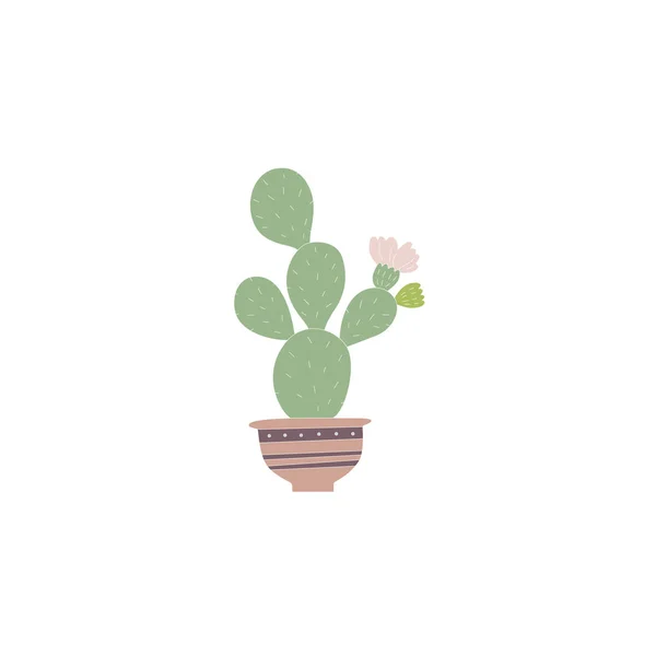 Illustrasjon av en håndtegnet kaktus . – stockvektor