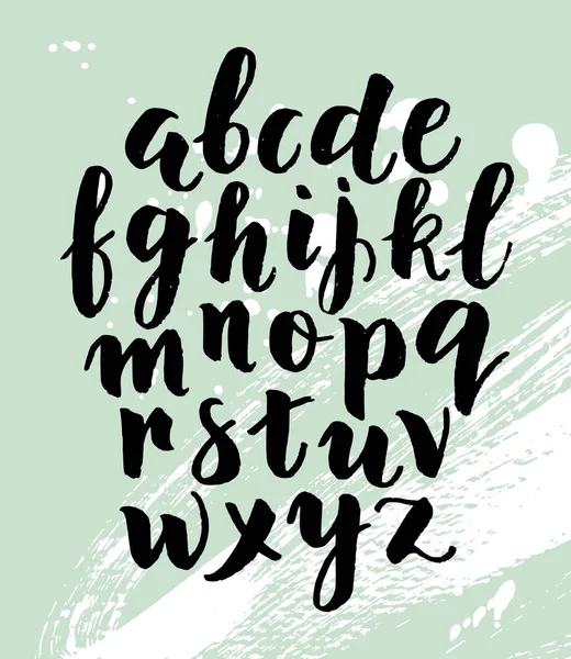 Plakat mit Buchstaben des lateinischen Alphabets. — Stockvektor