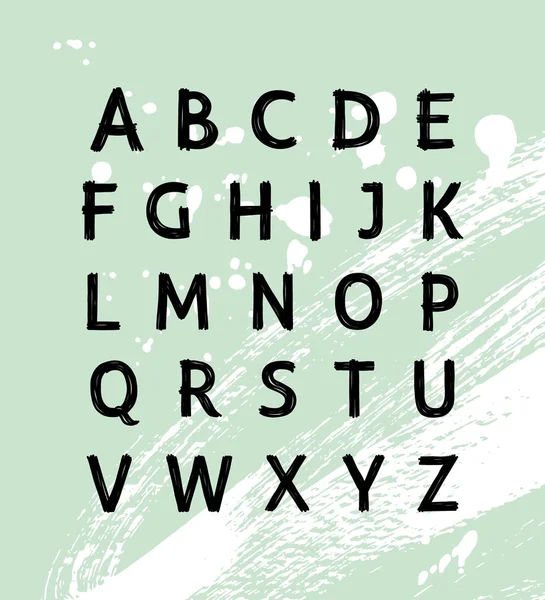 Alfabeto escrito a mano moderna . — Archivo Imágenes Vectoriales